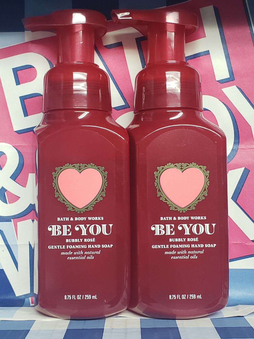 BBW Be You Bubbly Rose Gentle Foaming Hand Soap 2 Pack